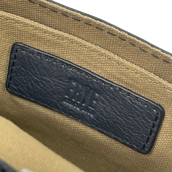 Frye Callie Crossbody Wallet New $198 Black Leather Stud Clutch Detachable Strap - Picture 10 of 13